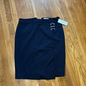 Calvin Klein Women's Navy Asymmetrical Skirt